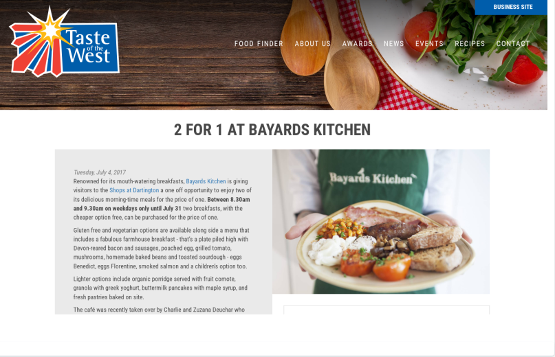 Two breakfasts for the price of one at Bayards Kitchen